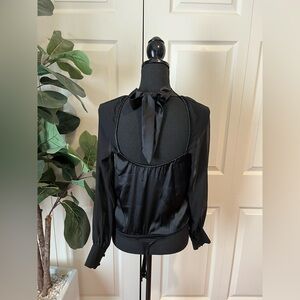 Abercrombie elegant tie back bodysuit XSP